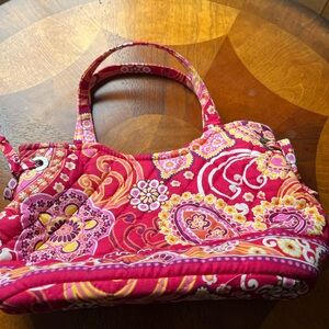 Vera Bradley Pink and Orange Floral Clutch